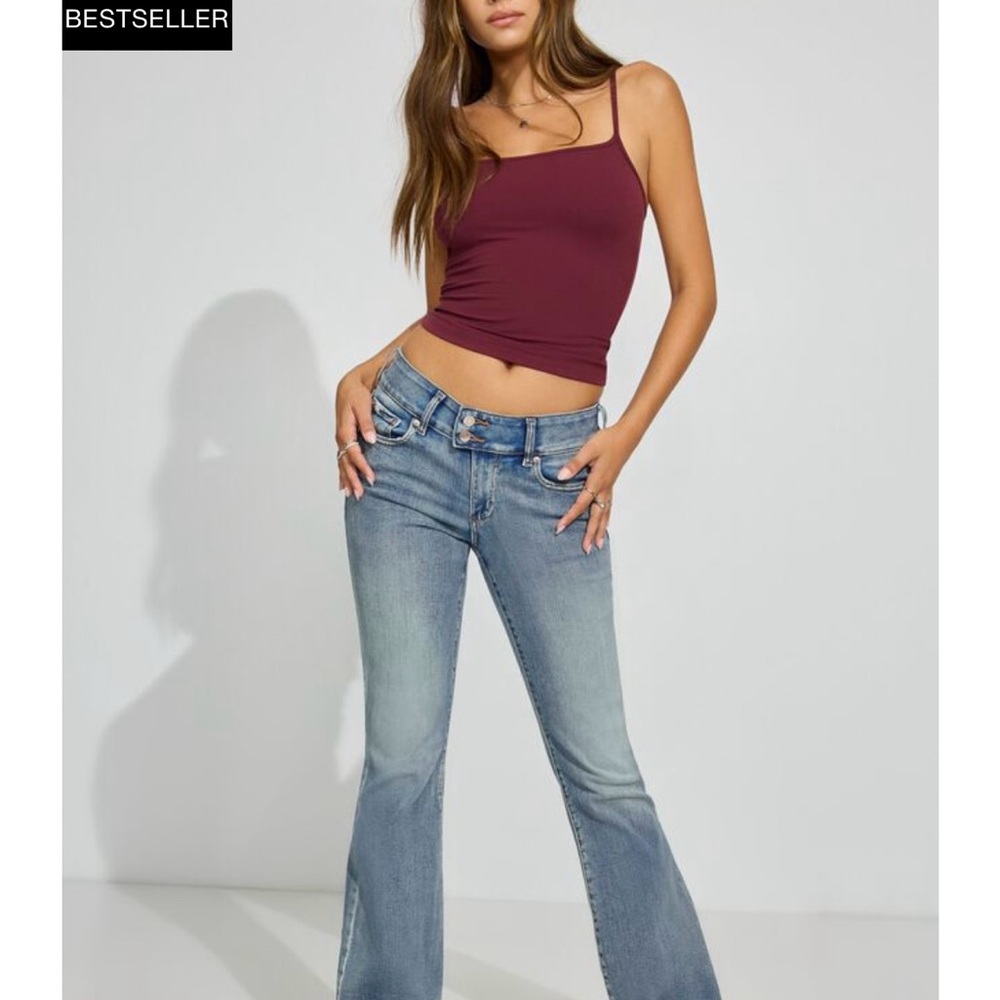 Garage low rise flare jeans